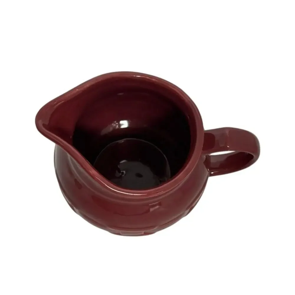 Longaberger Woven Traditions Tomato Gravy Pitcher Creamer 1 QT